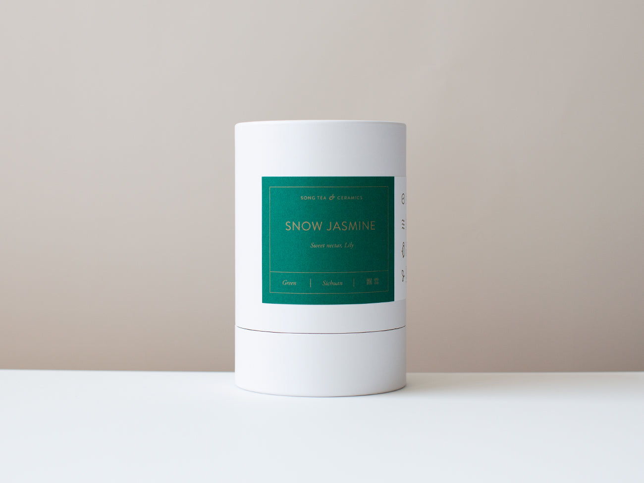 White Kraft Canister - Snow Jasmine