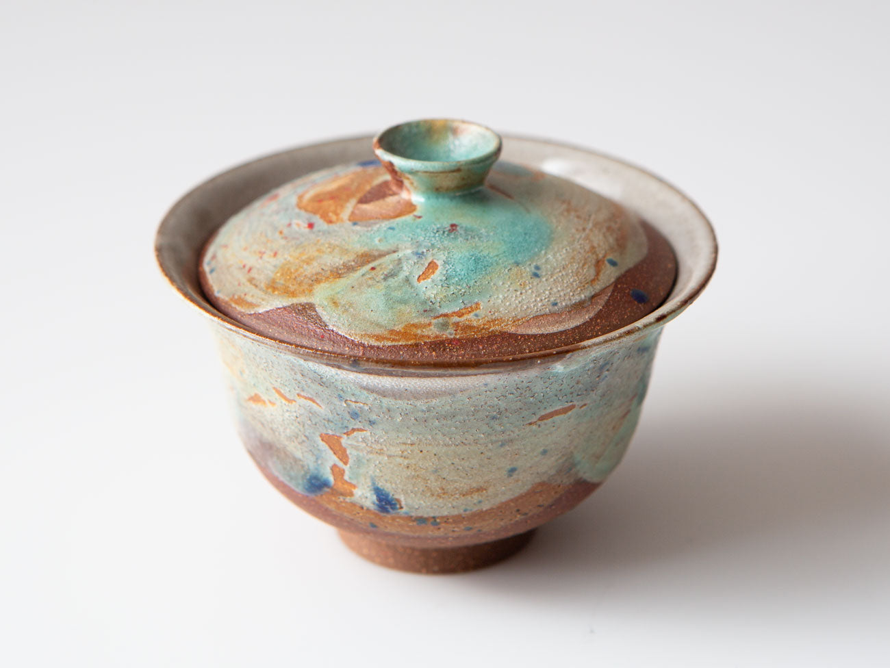 Erin's Winter Gaiwan. glazed stoneware.