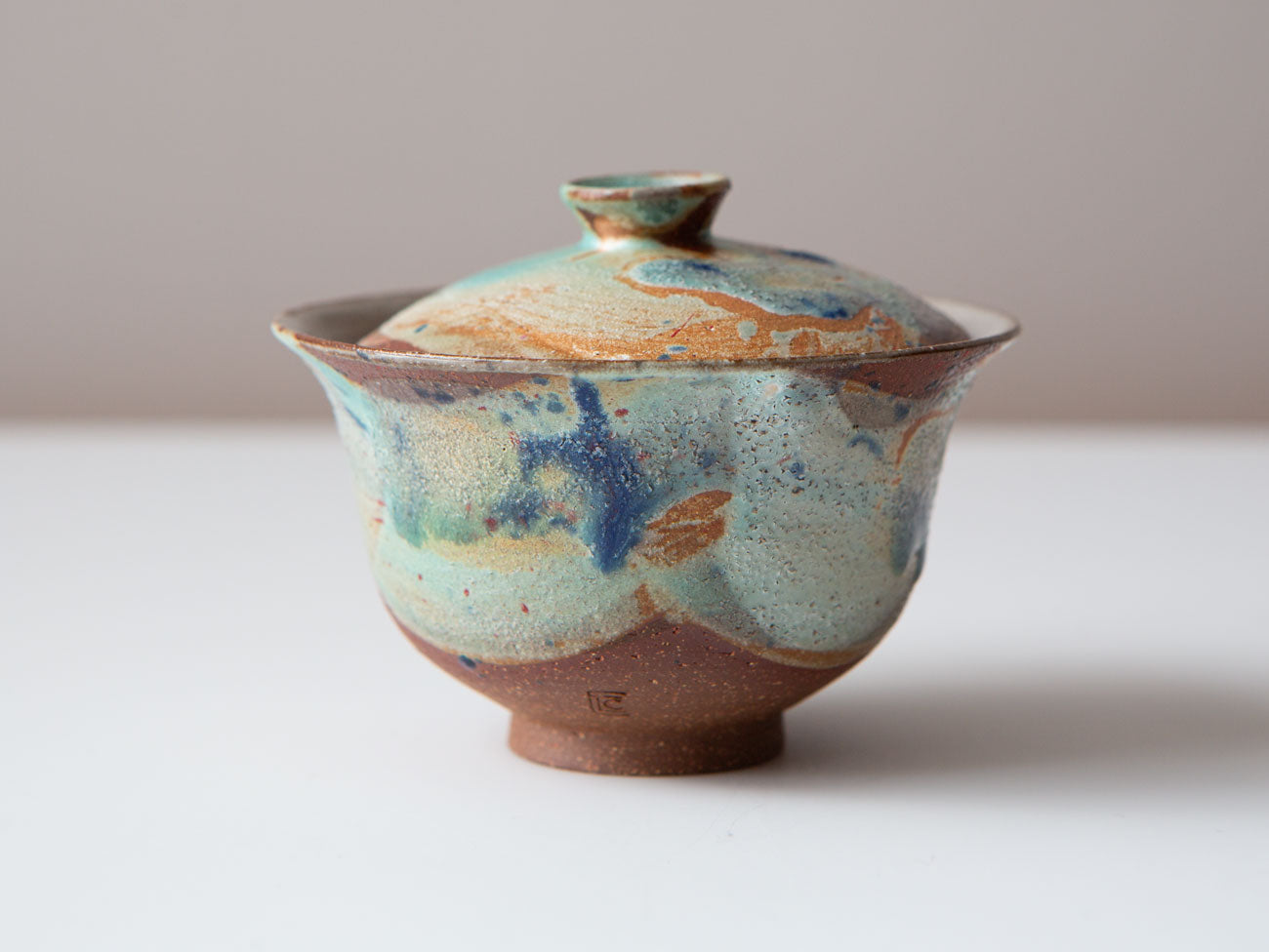 Erin's Winter Gaiwan. glazed stoneware.