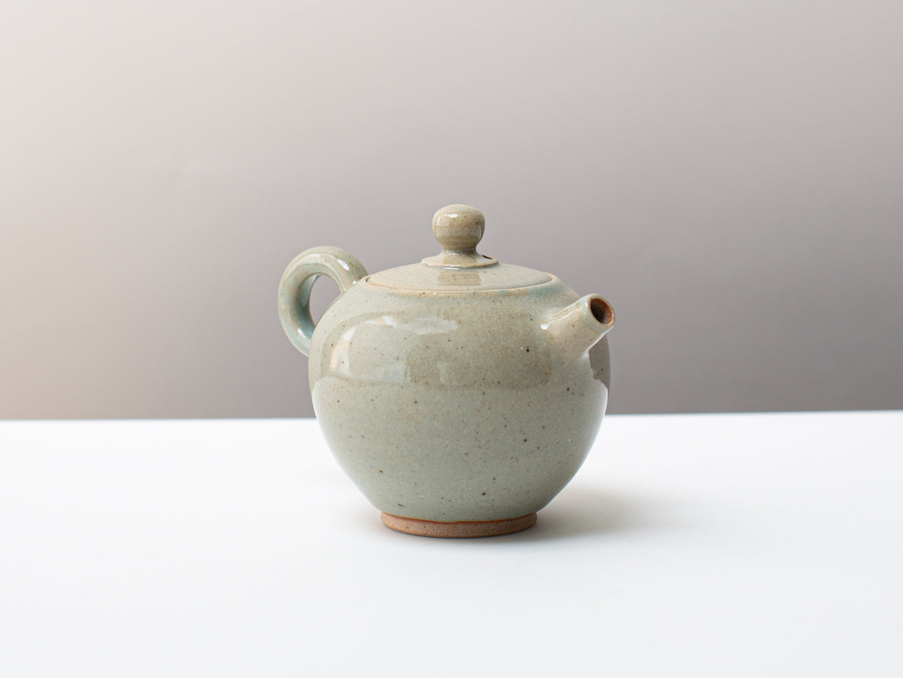 Heart Celadon teapot. Zhang Yun Cheng.