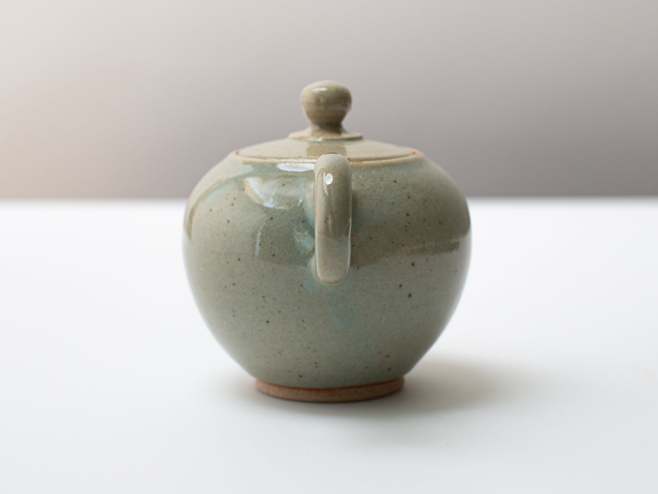 Heart Celadon teapot. Zhang Yun Cheng.