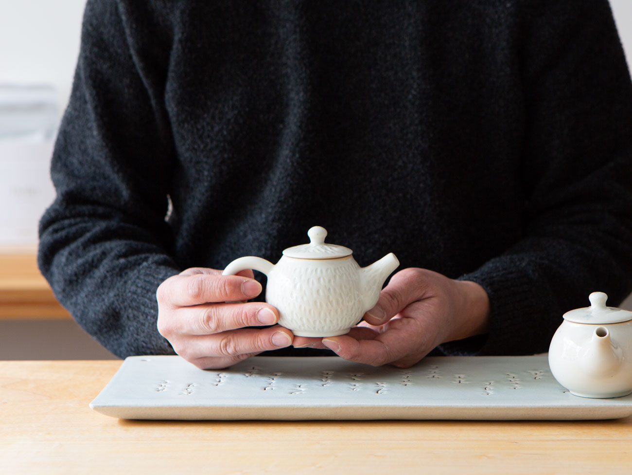 His Textured Teapot