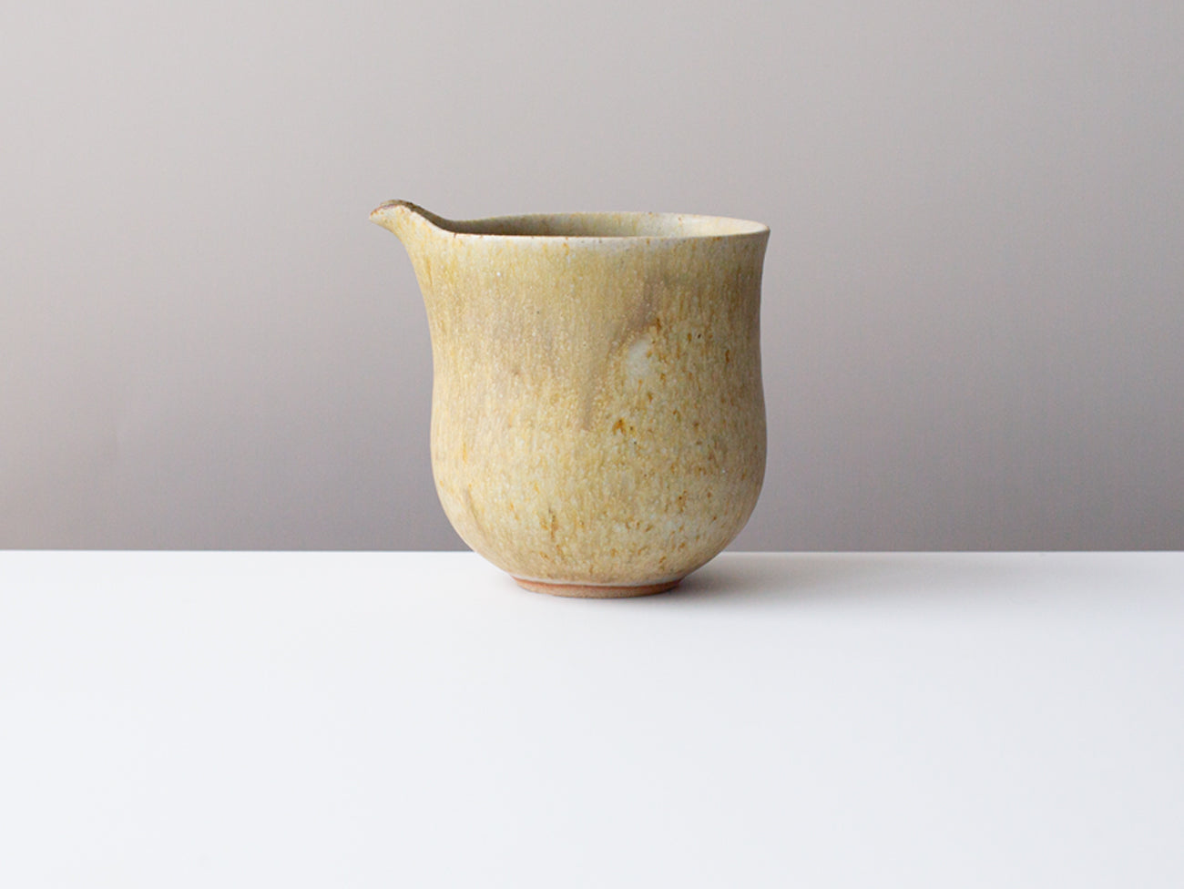 Ochre tea server for gongfu tea service. Zhang Hao Yan.