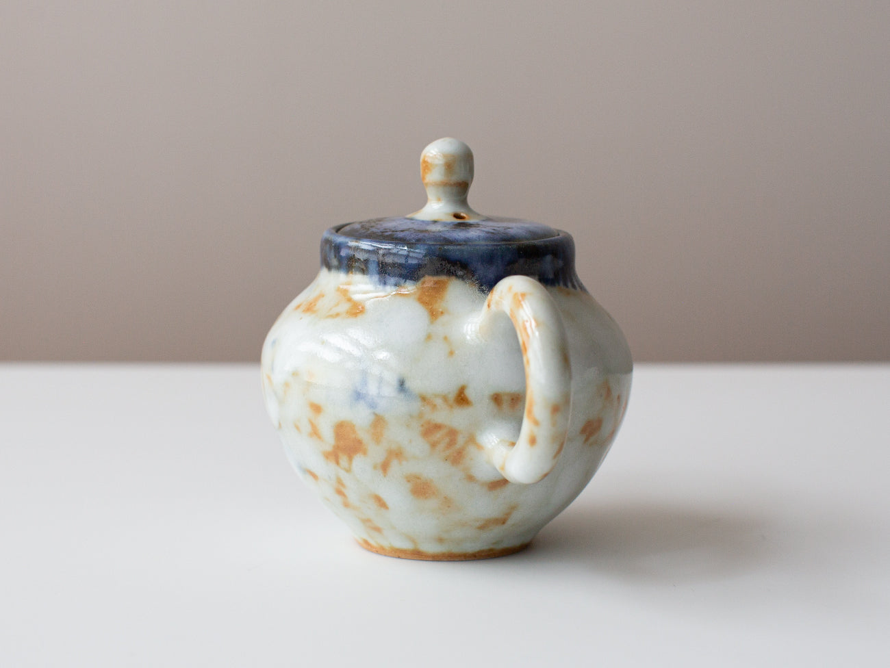 Teapot with Cobalt Accent