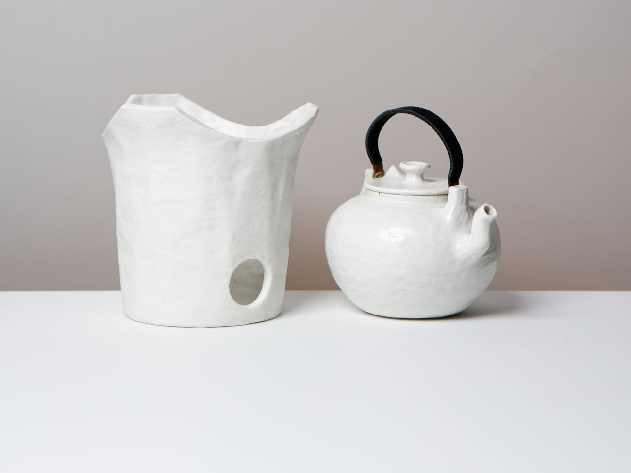 White Kettle & Brazier. Wang Wen De.