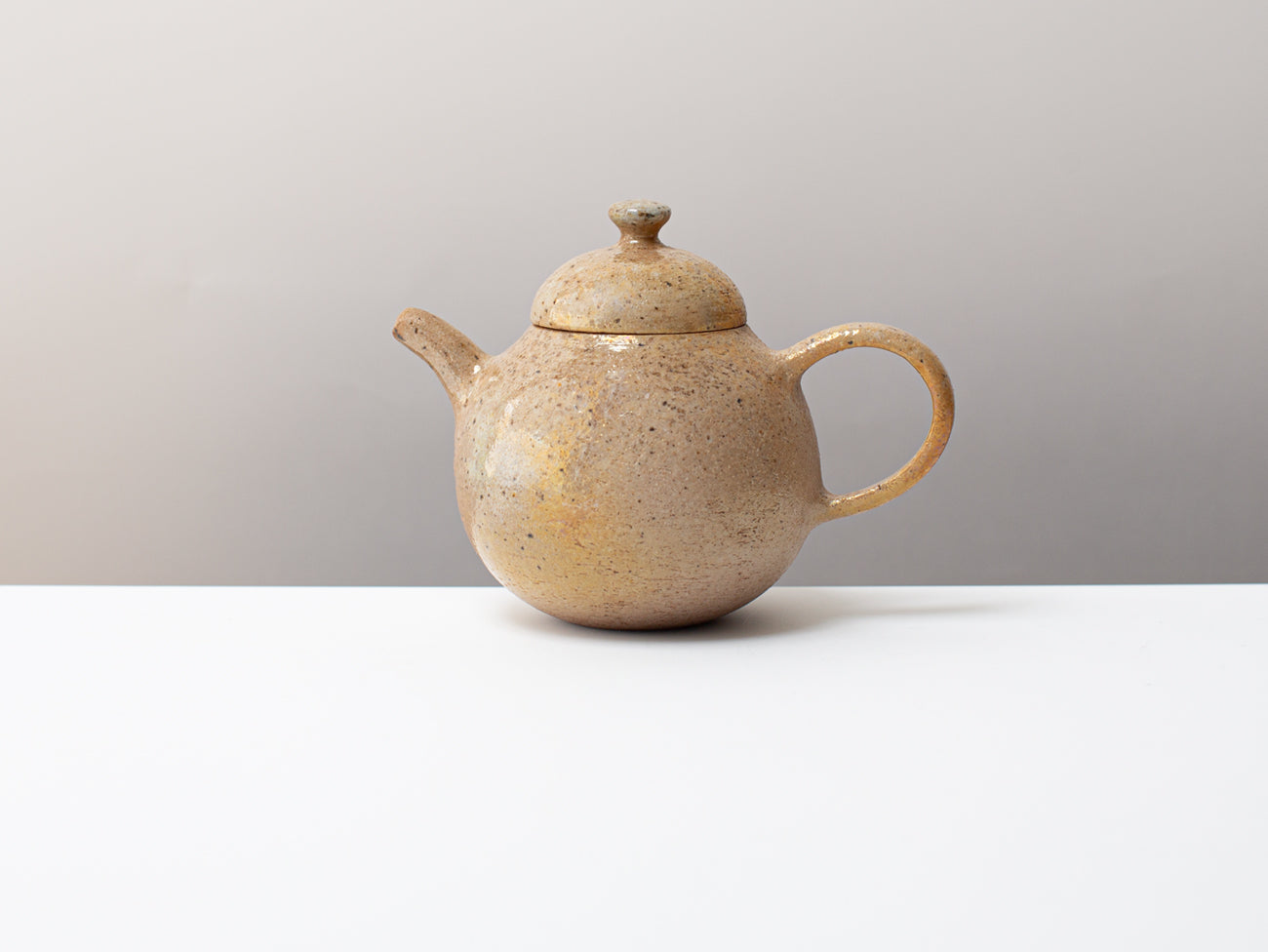 Atago. Wood-fired pear-shaped teapot.