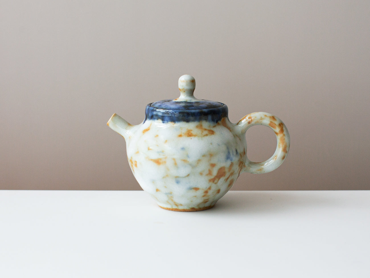 Teapot with Cobalt Accent – Song Tea & Ceramics