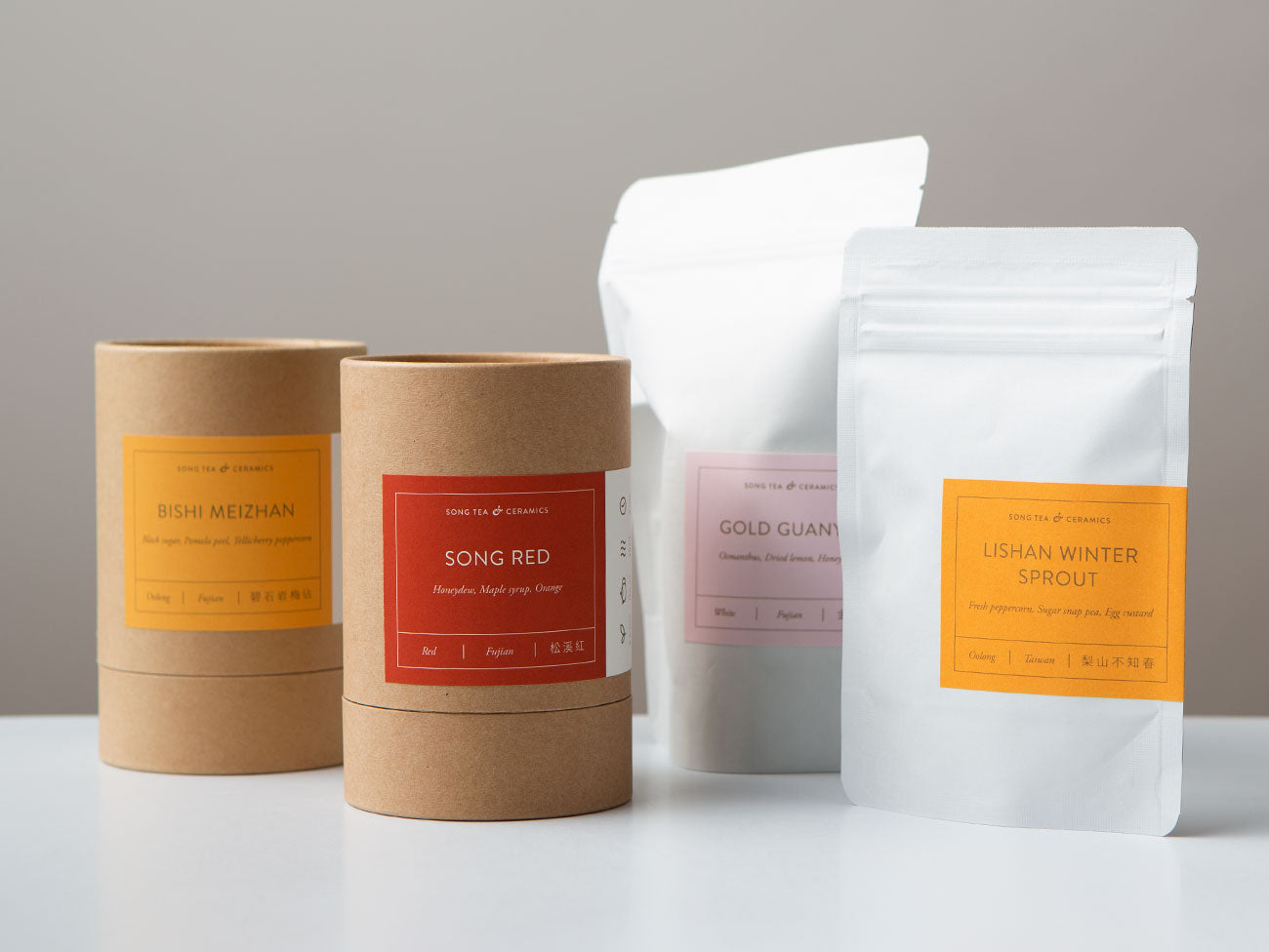 Tea packaging.