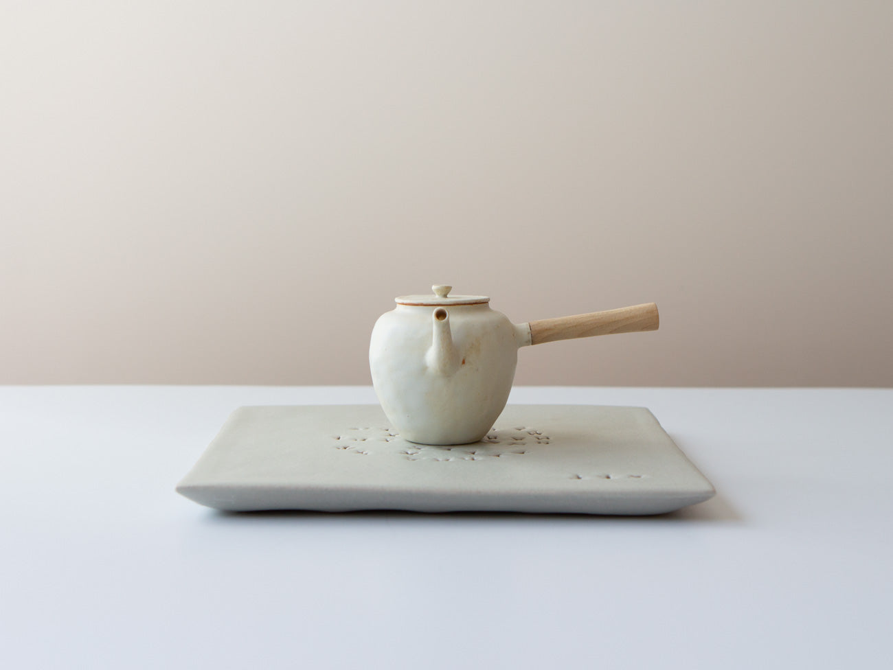 Character Tray in White, Square