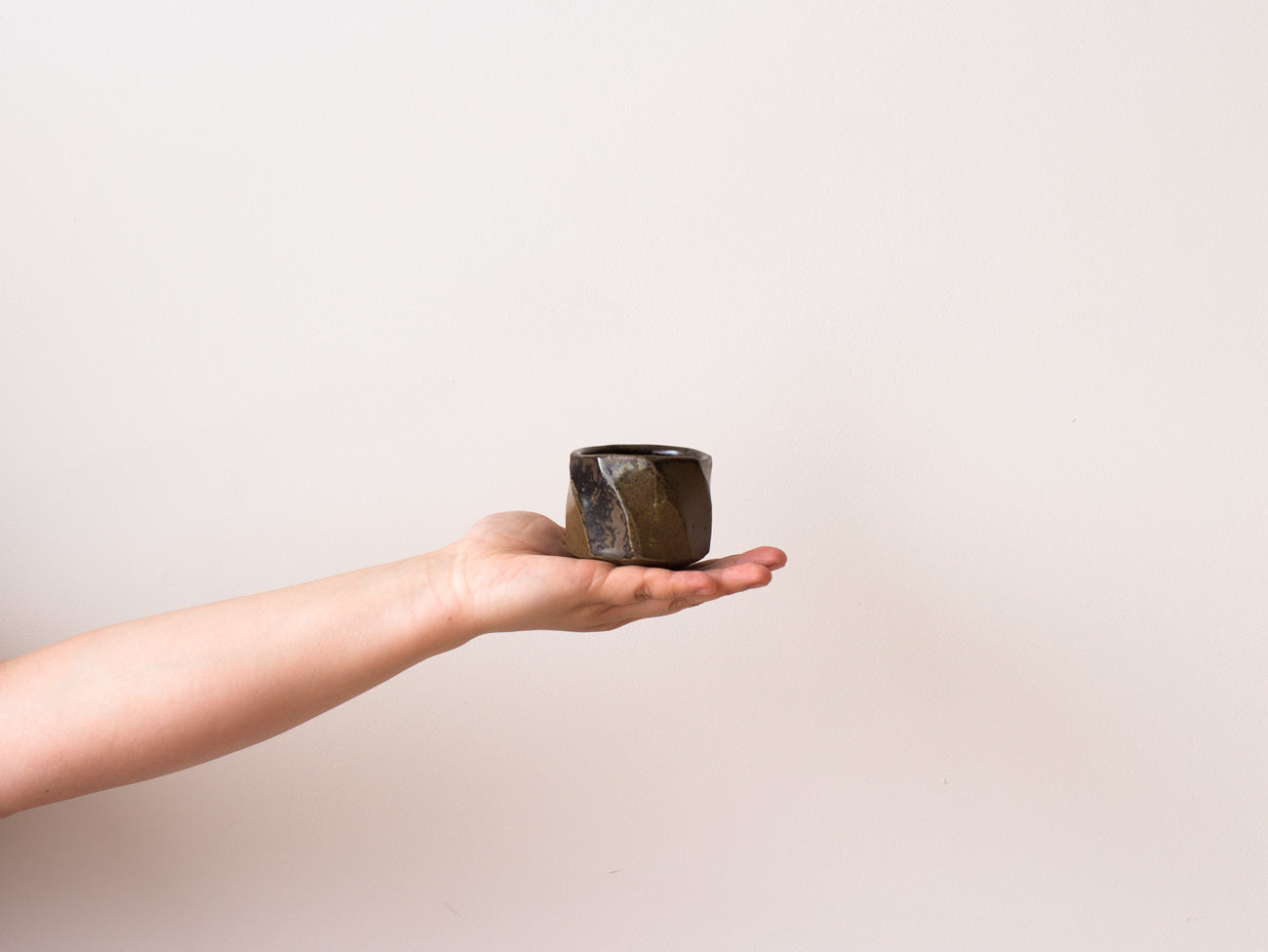 A Pair of Small Facet Cups