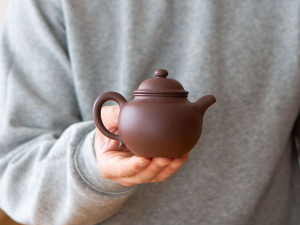 Globe. Zisha teapot in Aged Zini Clay. Fully hand-built.