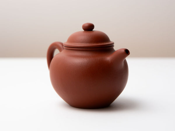 Globe. Zisha teapot in Zhuni Clay. Fully hand-built.