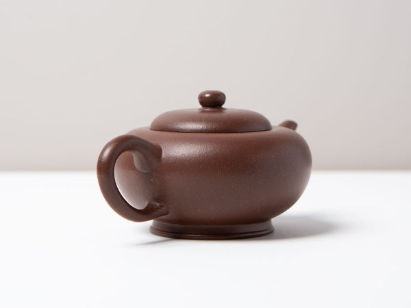 Bead. Zisha teapot hand-built with aged zini.