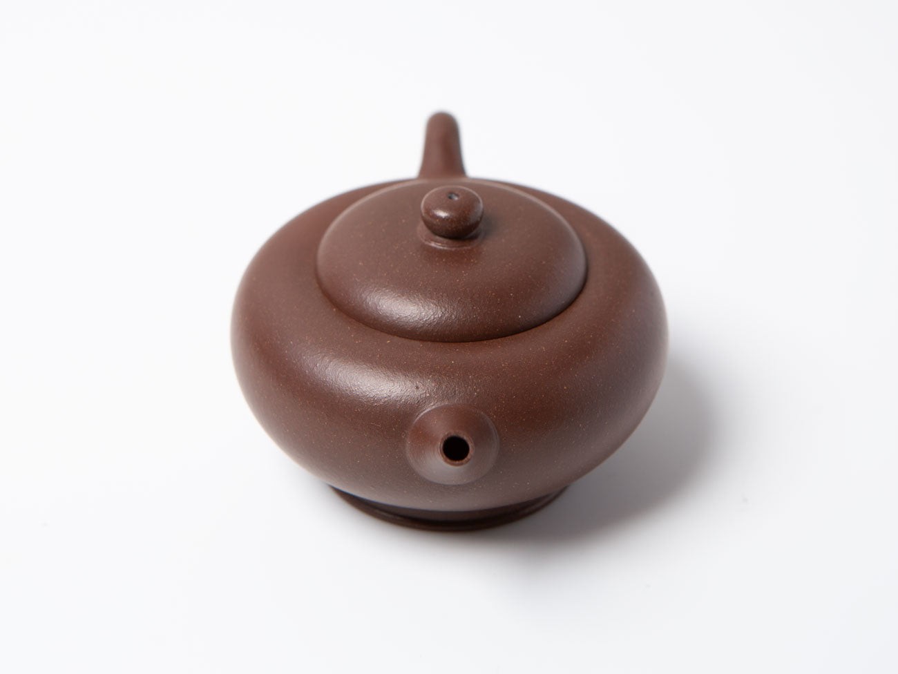 Bead. Zisha teapot hand-built with aged zini.