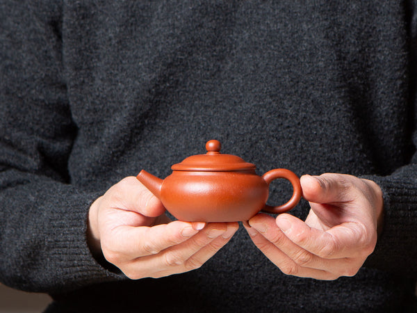 Palace Lantern. Full hand-built zisha teapot in Zhuni clay.