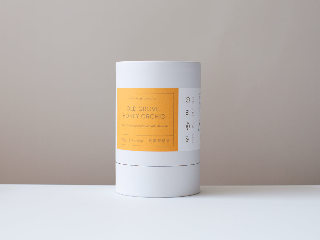 White Kraft Canister - Old Grove Honey Orchid