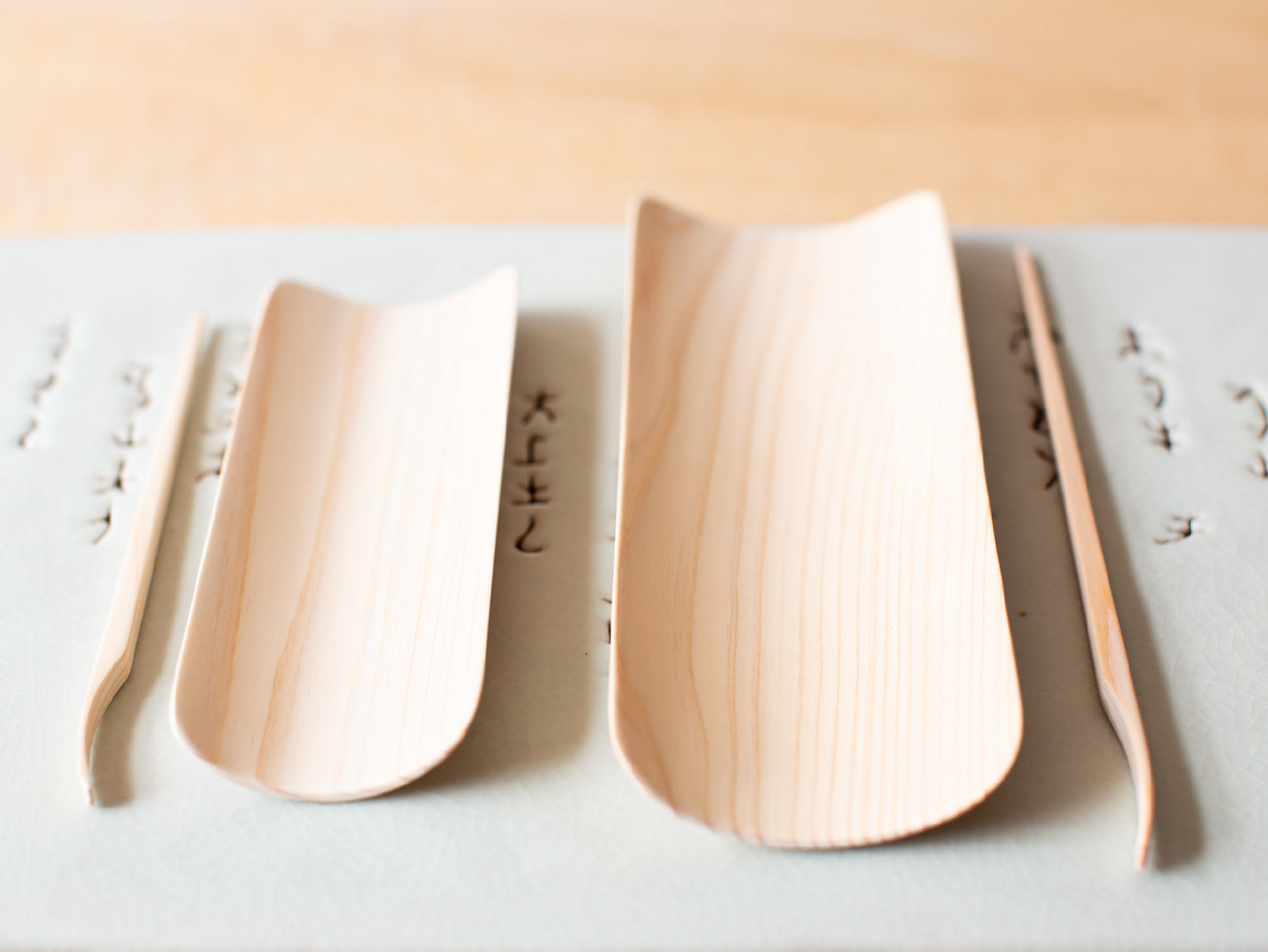 Hinoki Tea Scoop Set