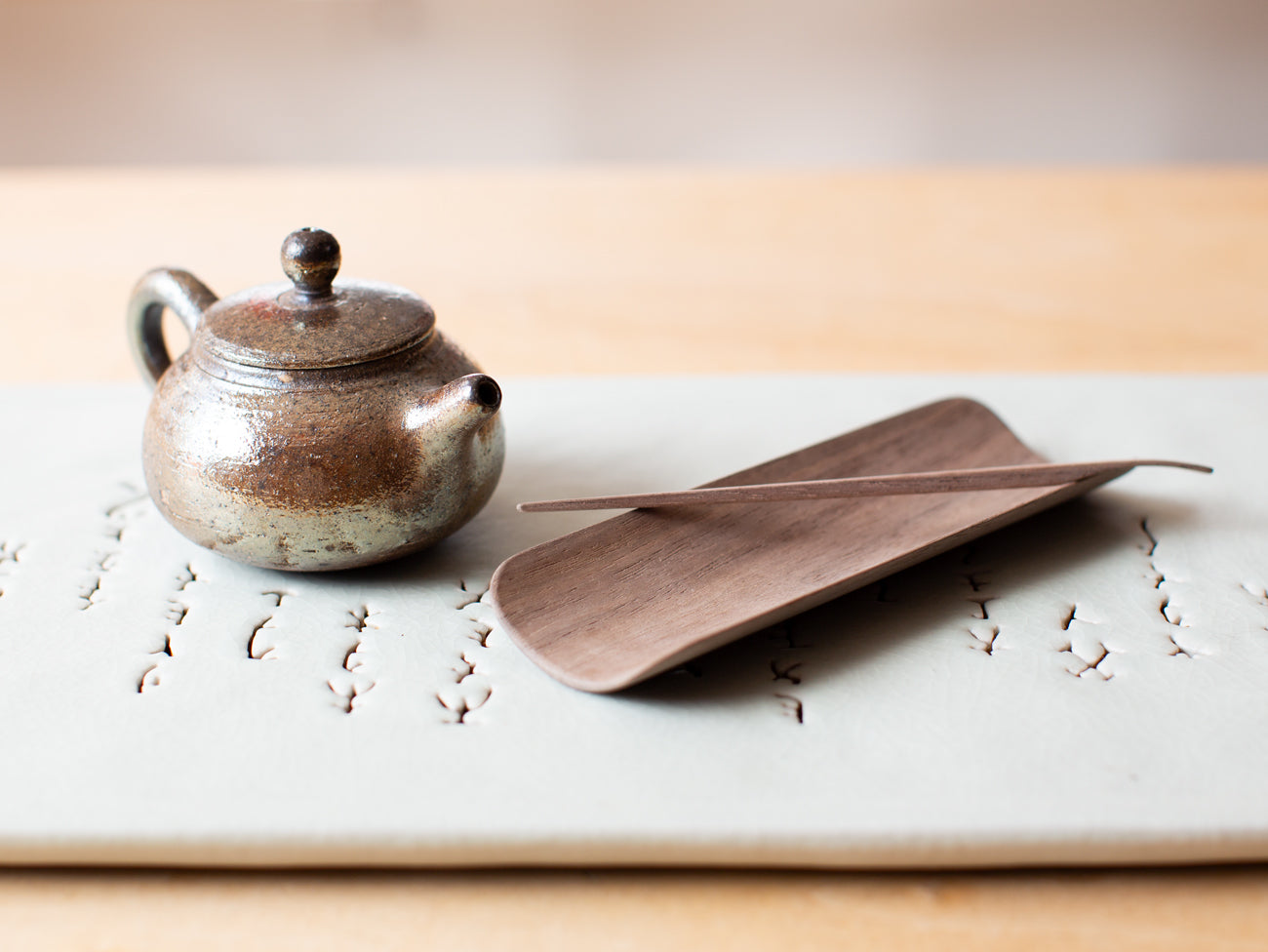 Black Walnut Tea Scoop Set