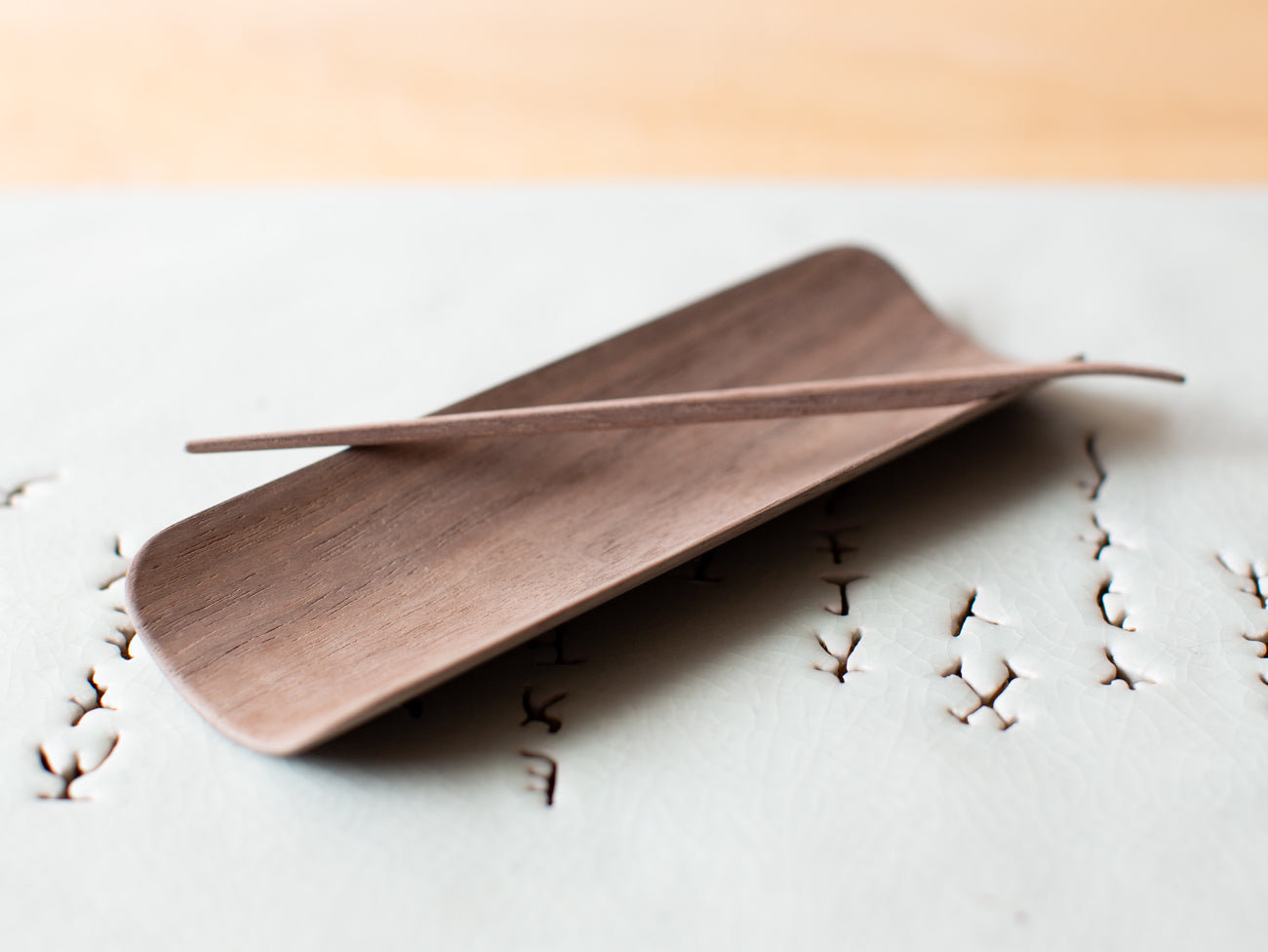 Black Walnut Tea Scoop Set