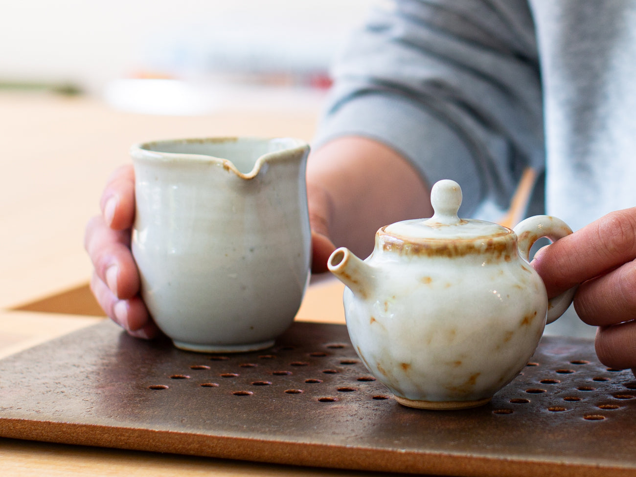 Teapot with Beeswax Accent, Var. 2