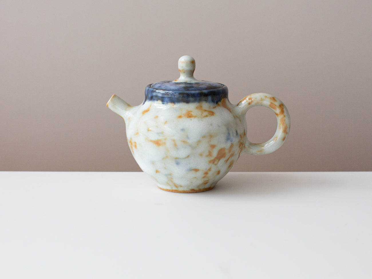 Teapot with Cobalt Accent