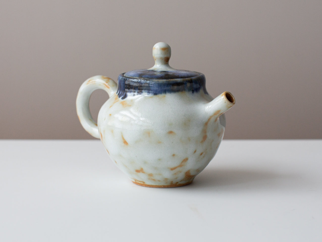 Teapot with Cobalt Accent