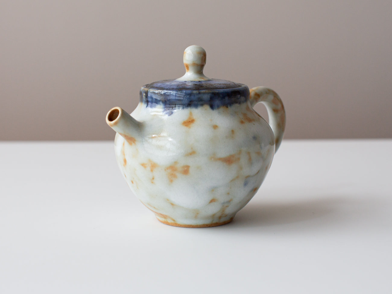 Teapot with Cobalt Accent