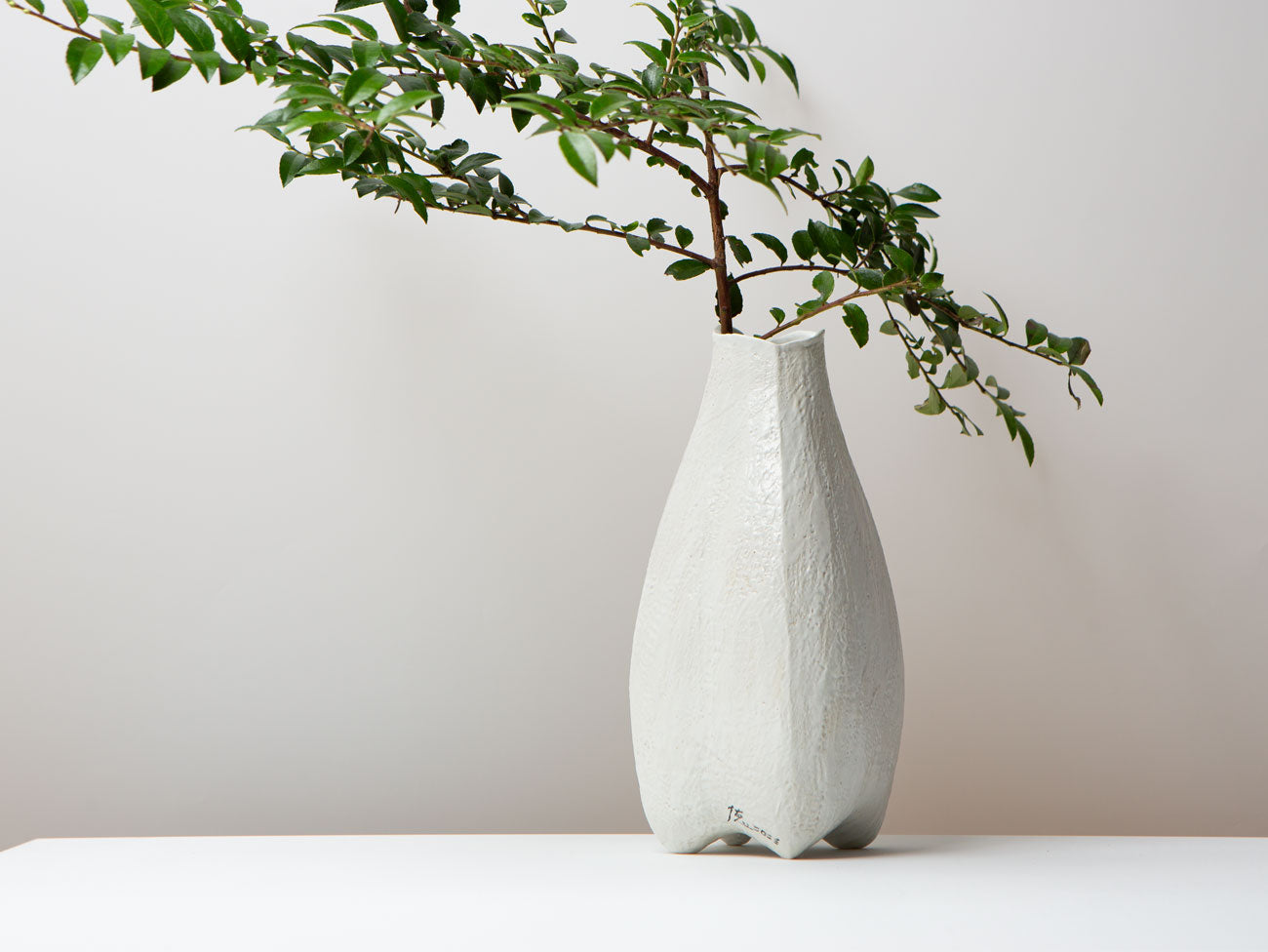 White Lotus Vase. Wang Wen De.