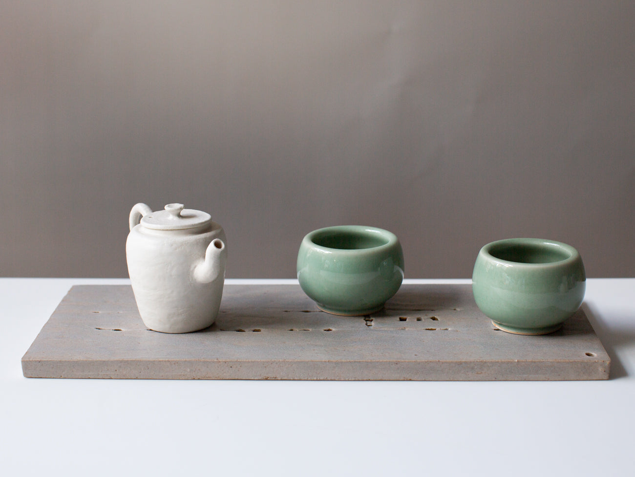 Daily Practice Tray for Gongfu Cha. Wang Wen De.