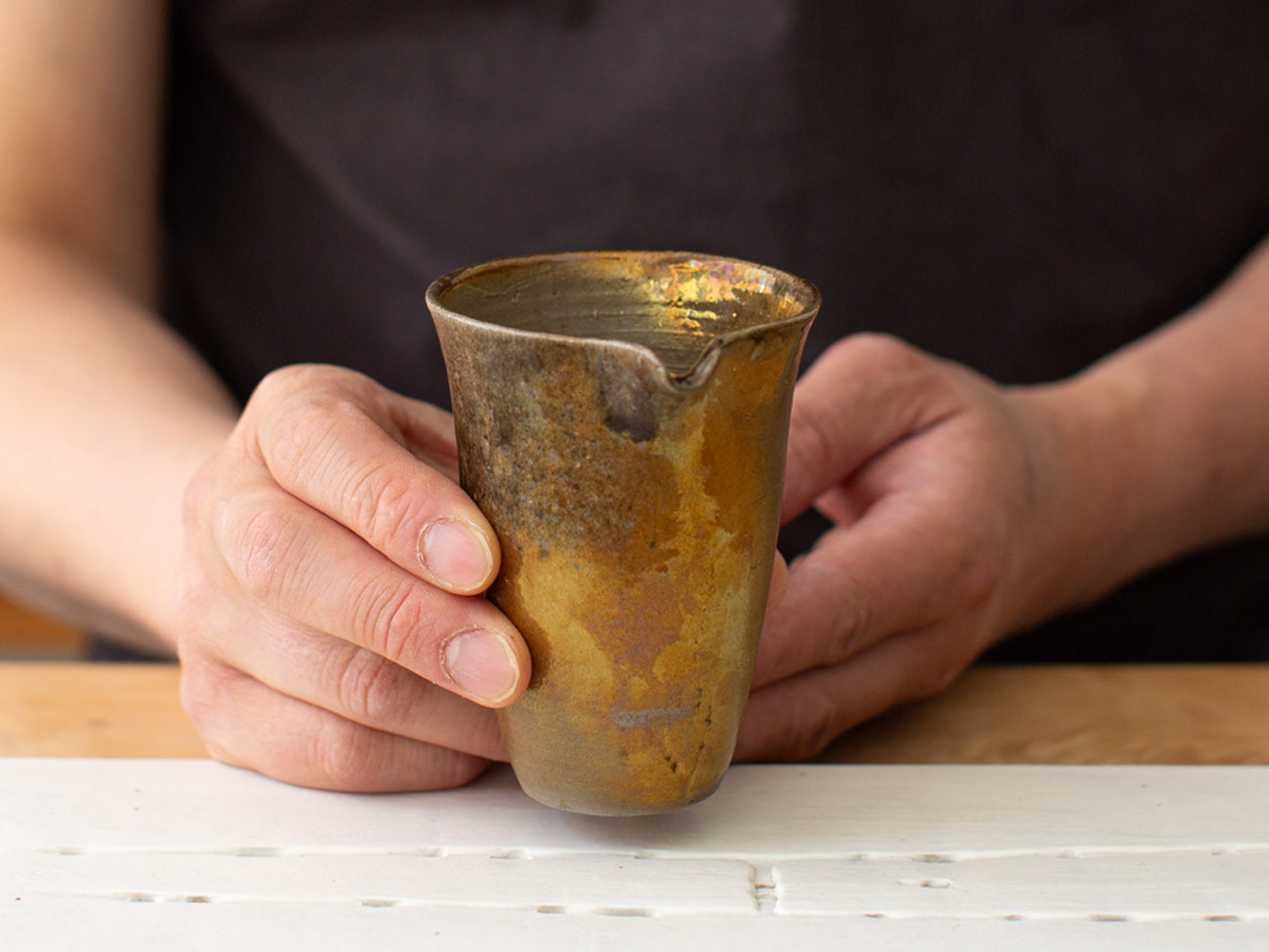 Second Server. Wood-fired pourer for gong-fu cha tea service.