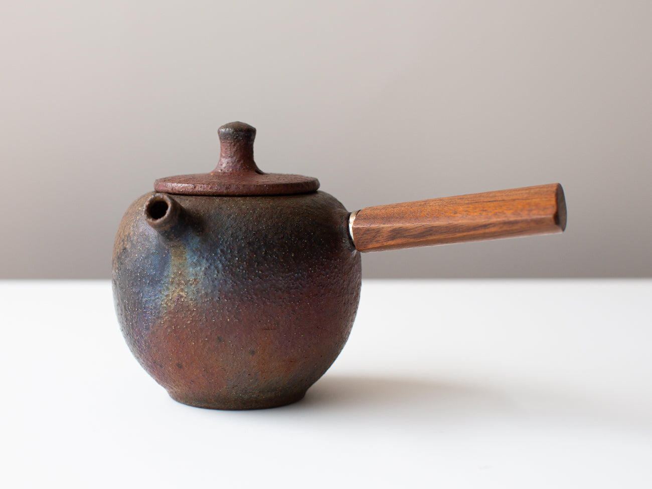 Fire Walnut Wood-fired Teapot.