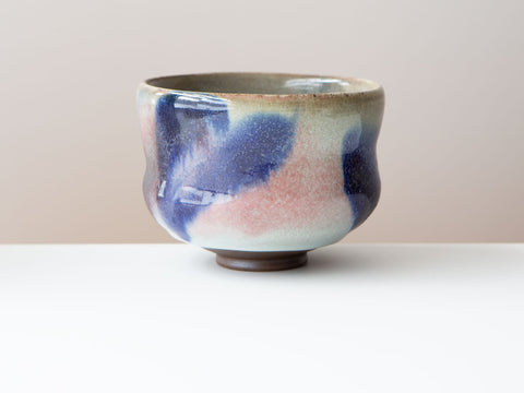 Azure wood-fired teabowl.