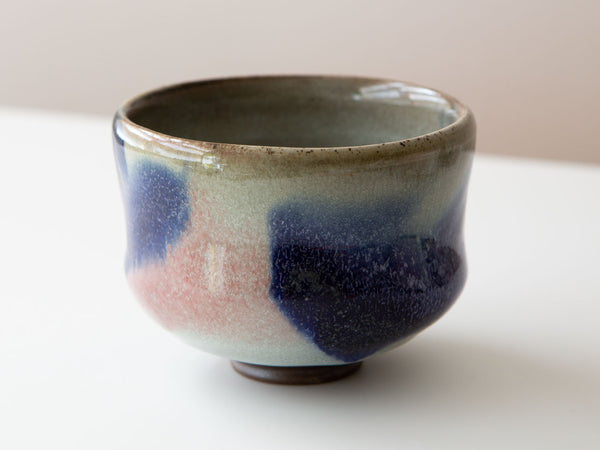 Azure wood-fired teabowl.
