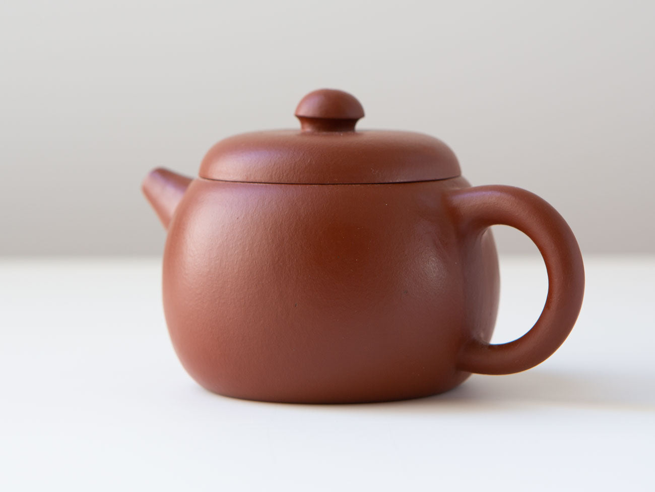 A little red zisha teapot.