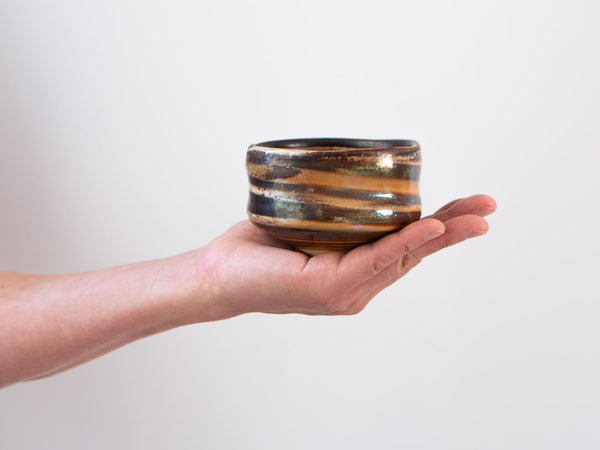 Tiger Pattern Tea Bowl, Three. Liao Guo Hua.