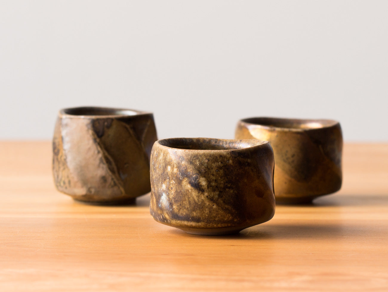 A Pair of Small Facet Cups