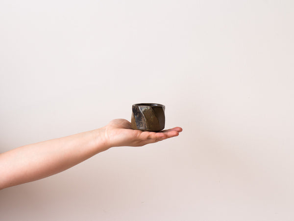 A Pair of Small Facet Cups